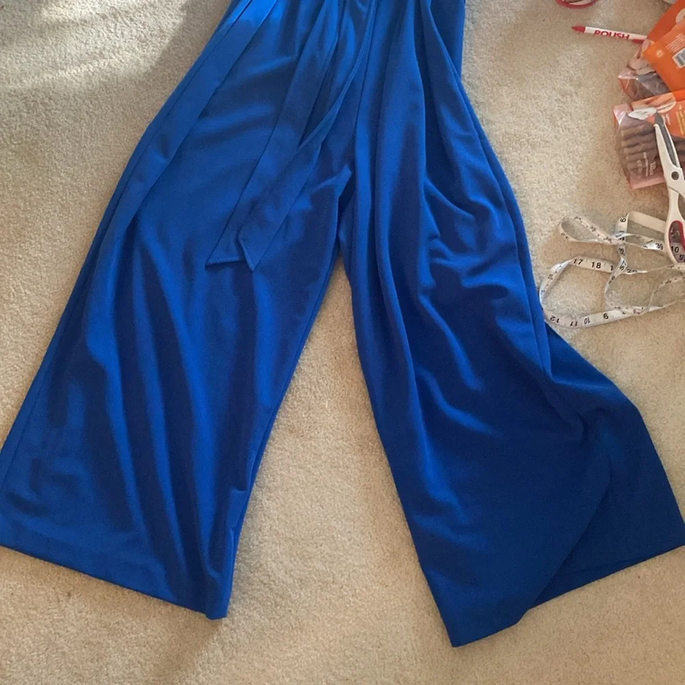 Calvin Klein NWT Royal blue jumpsuit. Size 16 - Picture 8 of 10